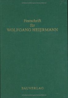 Festschrift für Wolfgang Heiermann zum 60. Geburtstag