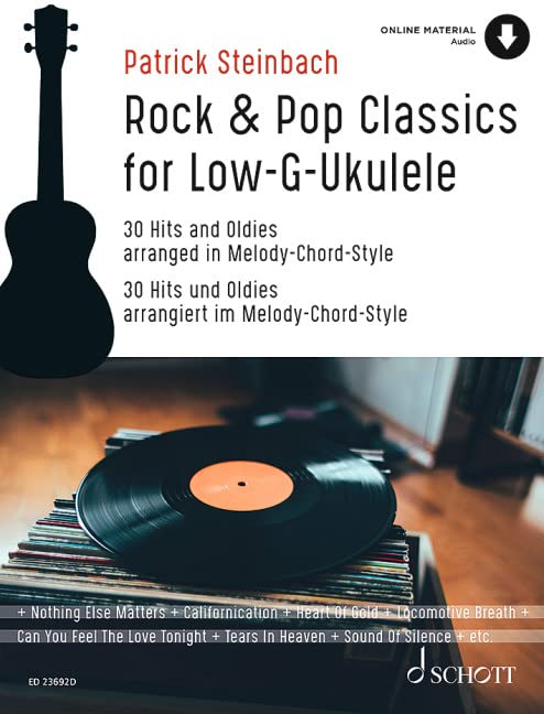 unbekannt Rock & Pop Classics For Low G-Ukulele, 30 Hits Und Oldies Arrangiert Im Melody-Chord-Stil. Ukulele (Low G Stimmung). Songbook.