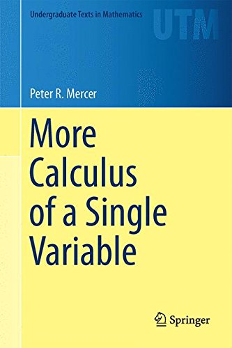 More Calculus of a Single Variable (Undergraduate Texts in Mathematics)