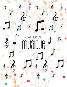 Cahier De Musique: Carnet De Partitions | Seyes Grands Carreaux et Portées | 12 Portées par Page | Format A4 | Cahier de Musique et Chant