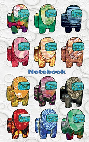 Notebook: for Am@ng us fans, diary, notepad, App, computer, pc, game, apple, videogame, kids, children, Impostor, Crewmate, activity, gift, birthday, christmas, easter, Santa claus, school