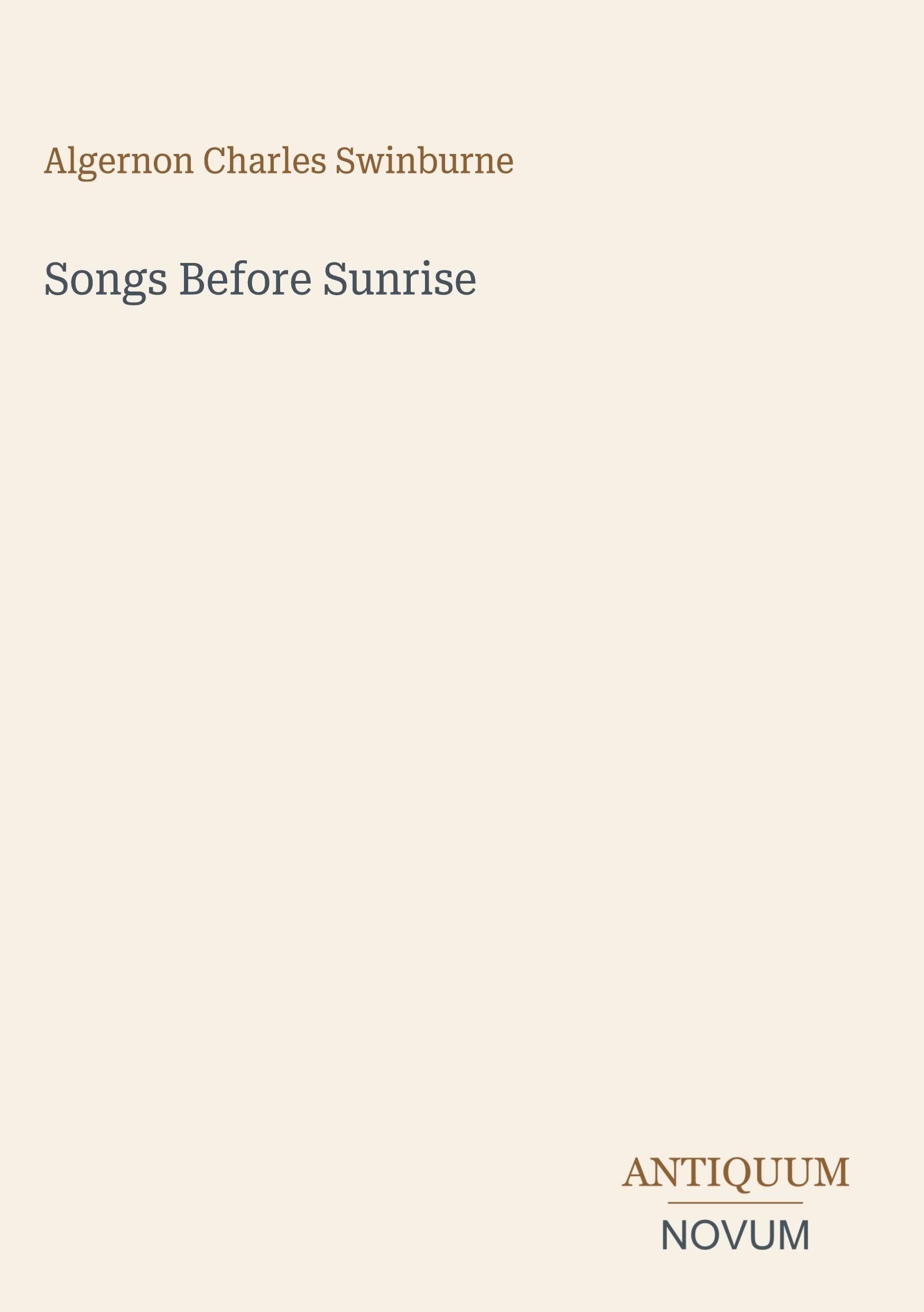 Songs Before Sunrise