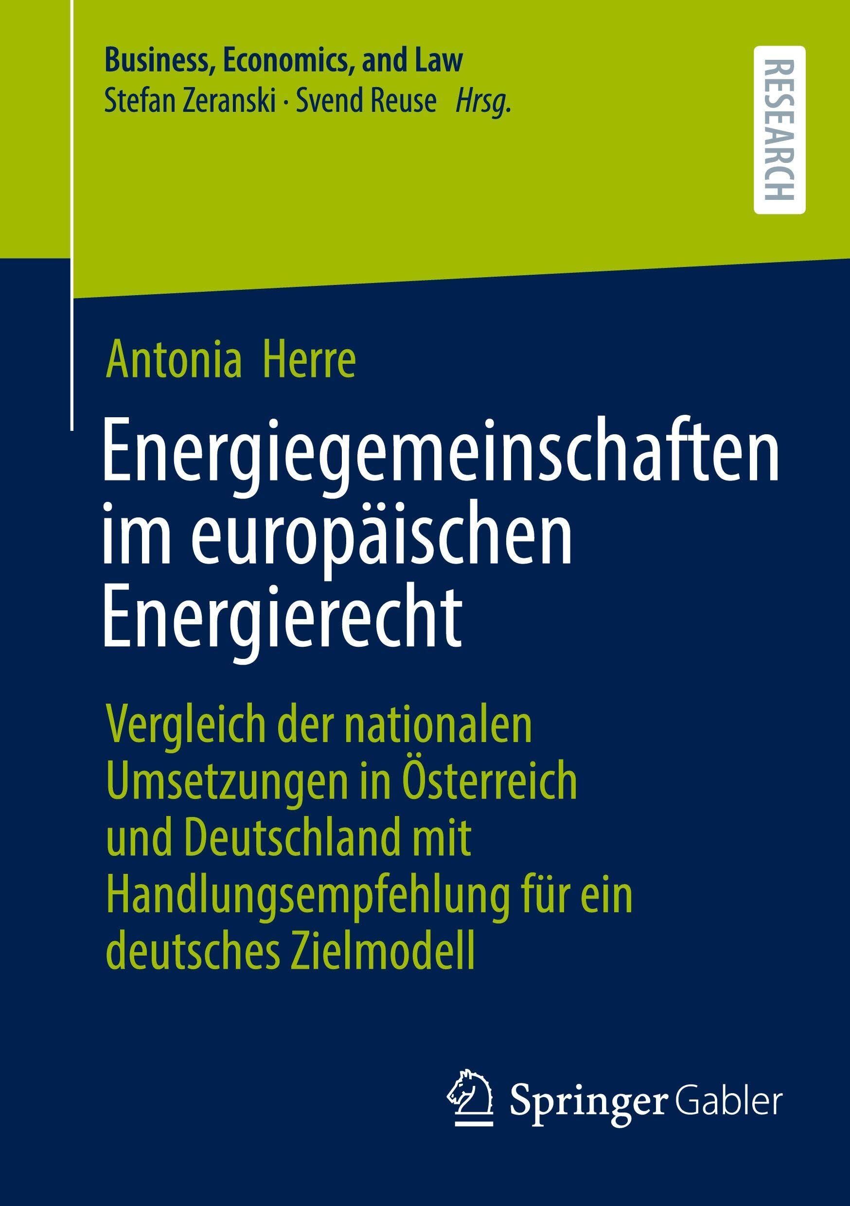 Energiegemeinschaften im europäischen Energierecht