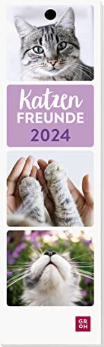 Katzenfreunde 2024: Lesezeichenkalender