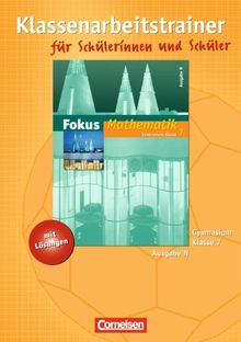 Fokus Mathematik - Gymnasium - Ausgabe N: 7. Schuljahr - Klassenarbeitstrainer mit eingelegten Musterlösungen von Dr. Lothar Flade | Buch | Zustand sehr gut