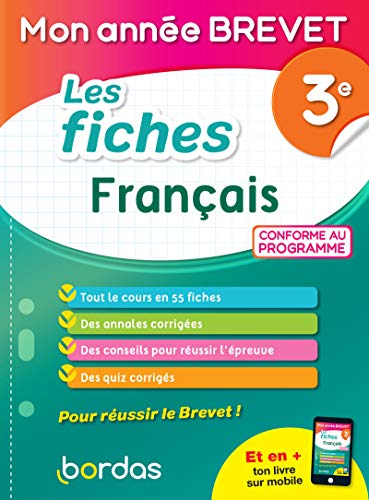 Mon Année Brevet - Les Fiches Français 3e
