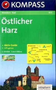 Östlicher Harz: Wanderkarte mit Kurzführer und Radrouten. GPS-genau. 1:50000