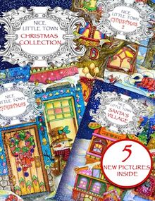 Nice Little Town Christmas Collection: Adult Coloring book (All nice little town Christmas books collection, Stress relieving designs.)