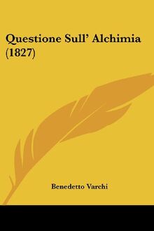 Questione Sull' Alchimia (1827)