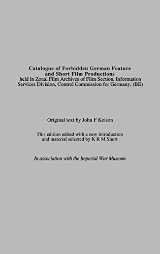 Catalogue of Forbidden German Feature and Short Film Productions