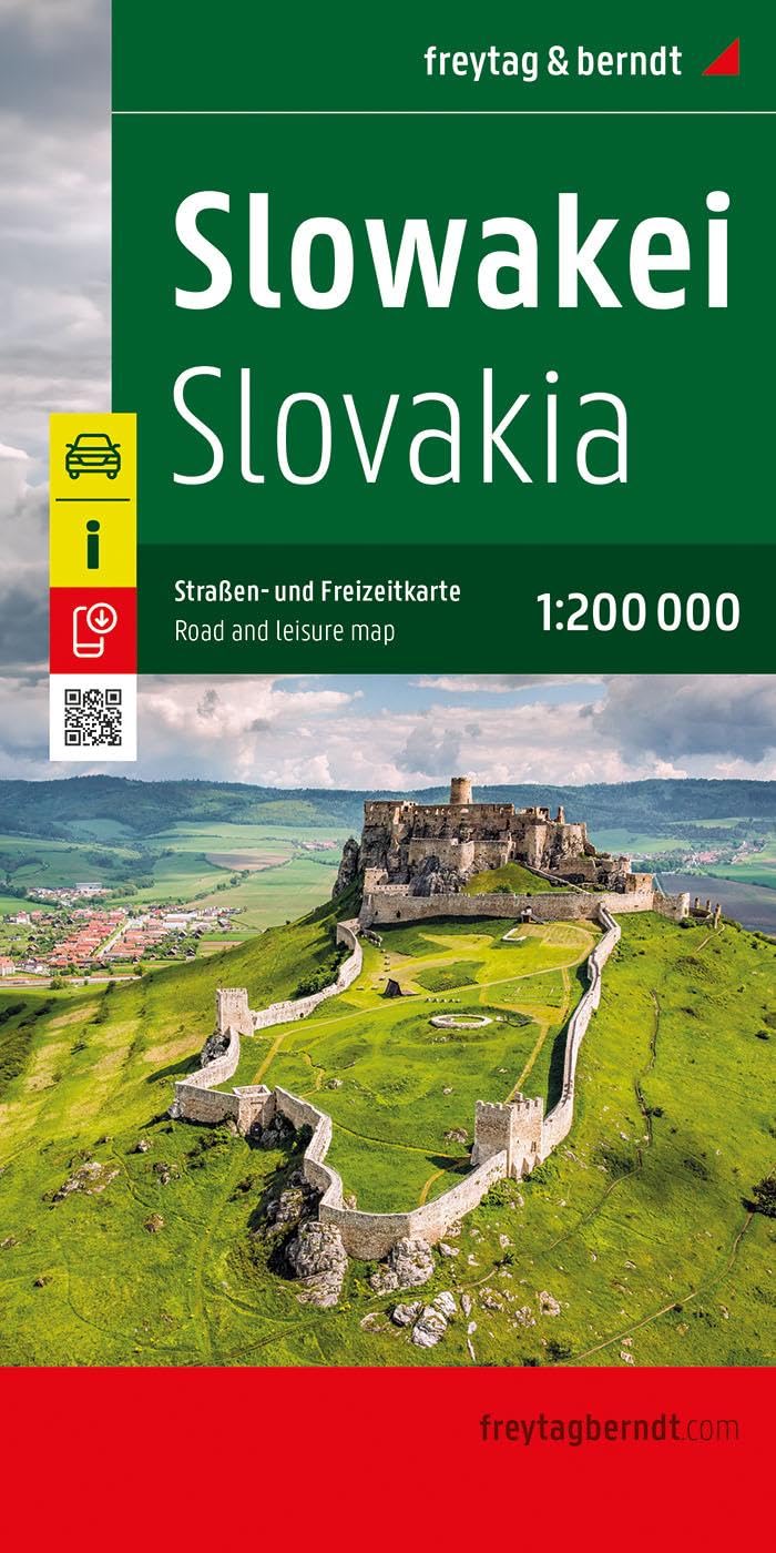 Slowakei, Straßen- und Freizeitkarte 1:200.000, freytag & berndt: 1:200,000 scale (freytag & berndt Auto + Freizeitkarten)