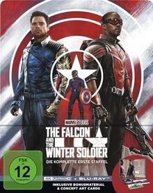 The Falcon and the Winter Soldier - Staffel 1 - Steelbook - Limited Edition (4K Ultra HD) (+ Blu-ray) [4 Discs]