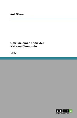Umrisse einer Kritik der Nationalökonomie