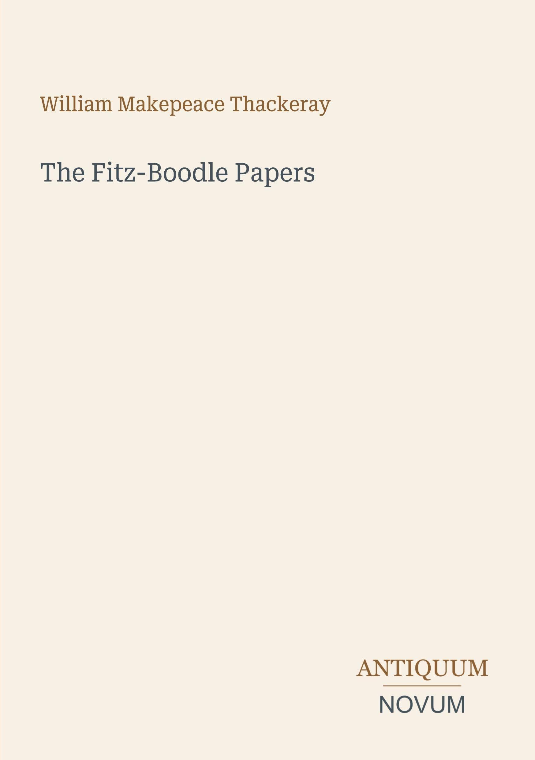 The Fitz-Boodle Papers