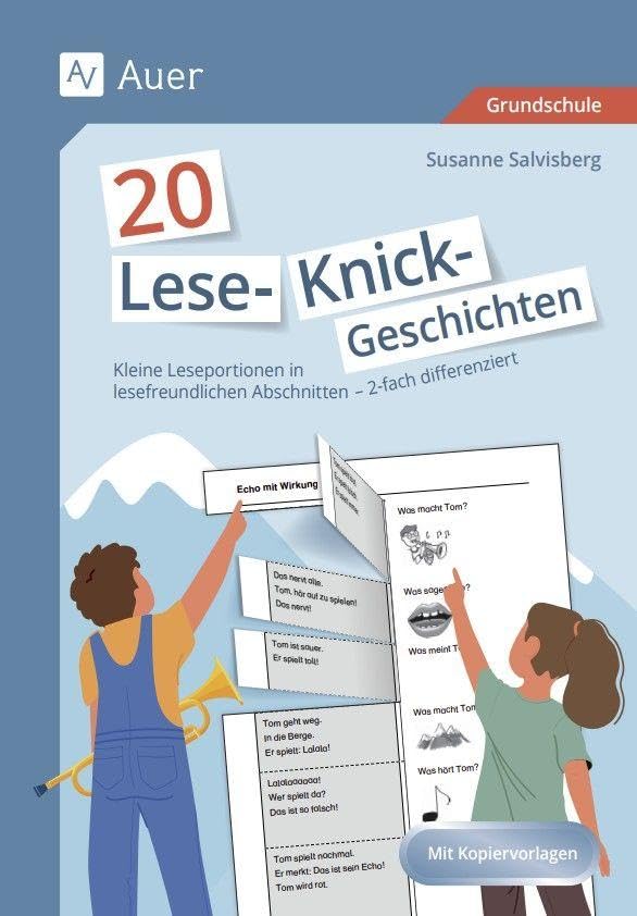 20 Lese-Knickgeschichten - Klasse 1 und 2: Kleine Leseportionen in lesefreundlichen Abschnitten - 2-fach differenziert