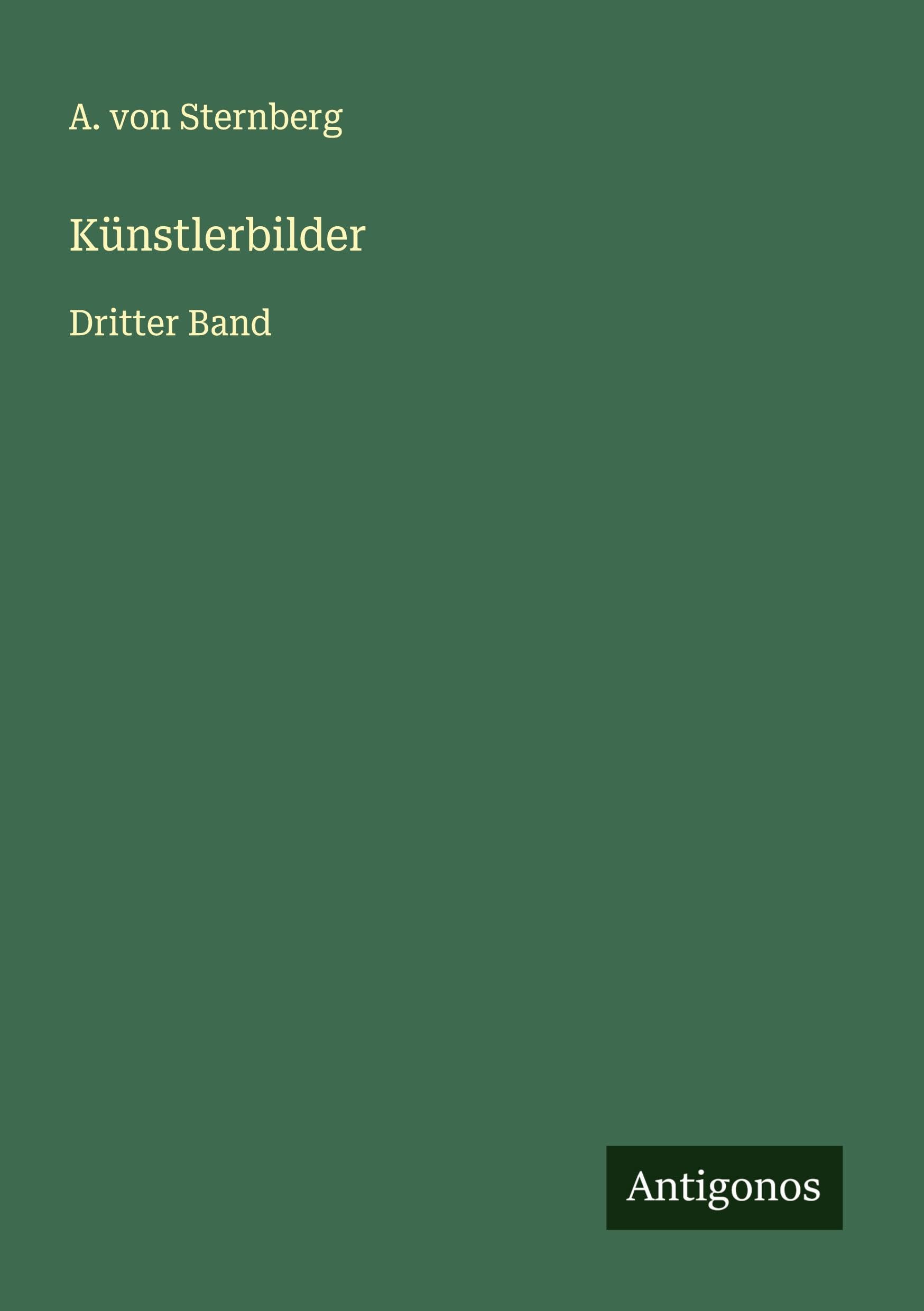 Künstlerbilder: Dritter Band