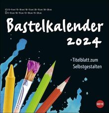 Bastelkalender schwarz groß 2024