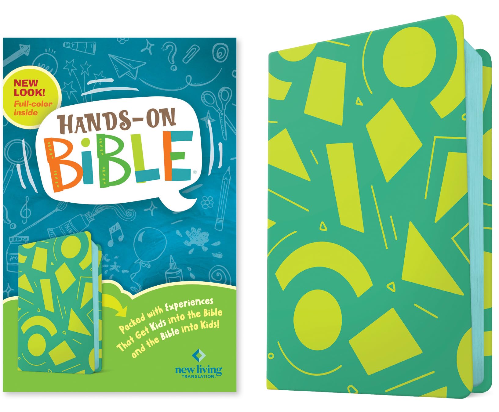 NLT Hands-On Bible, Third Edition (Leatherlike, Green Lines and Shapes): New Living Translation, Green Lines and Shapes, Leatherlike