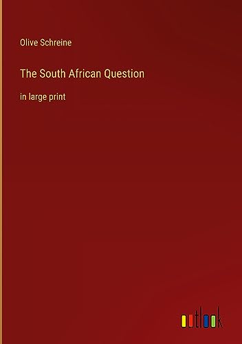 The South African Question: in large print