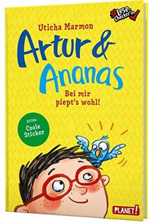 Artur und Ananas: Bei mir piept's wohl! | Witzige Geschichte mit coolen Stickern - #LeseChecker*in