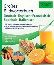 PONS Großes Bildwörterbuch Deutsch-Englisch-Französisch-Spanisch-Italienisch: Die wichtigsten Wörter aus allen Lebensbereichen leicht gemerkt in 5 Sprachen (PONS Bildwörterbuch)
