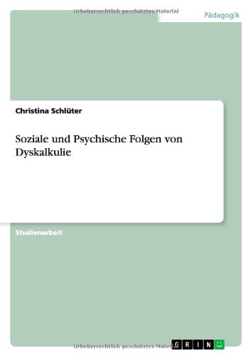 Soziale und Psychische Folgen von Dyskalkulie