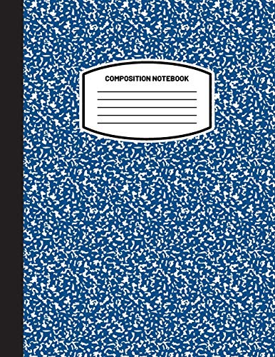 Blank Classic Classic Composition Notebook, (8.5x11) Wide Ruled Lined Paper Notebook Journal (Dark Teal) (Notebook For Kids, Teens, Students, Adults) Back To