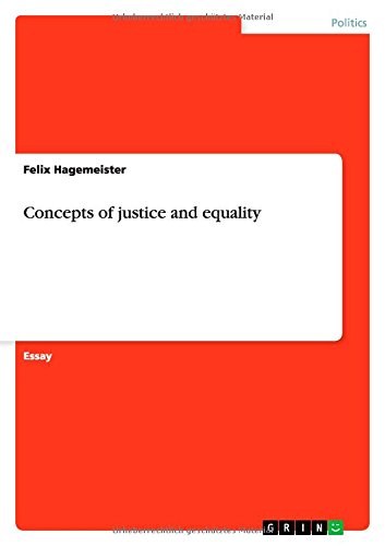 Concepts of justice and equality