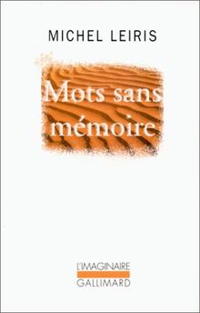 Mots sans mémoire