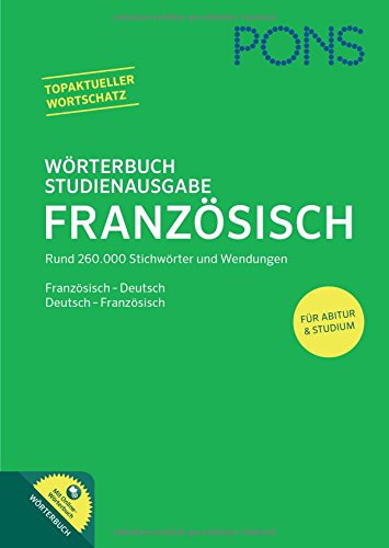 PONS Wörterbuch Studienausgabe: Französisch-Deutsch / Deutsch ...