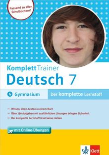 Klett Komplett Trainer Deutsch Klasse 7: für Gymnasium