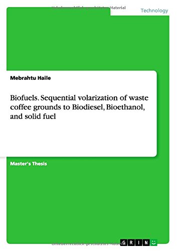 Biofuels. Sequential volarization of waste coffee grounds to Biodiesel, Bioethanol, and solid fuel
