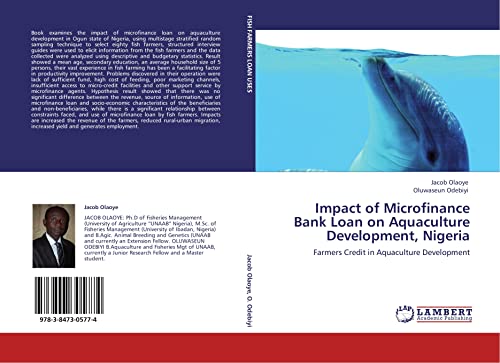 Impact of Microfinance Bank Loan on Aquaculture Development, Nigeria: Farmers Credit in Aquaculture Development