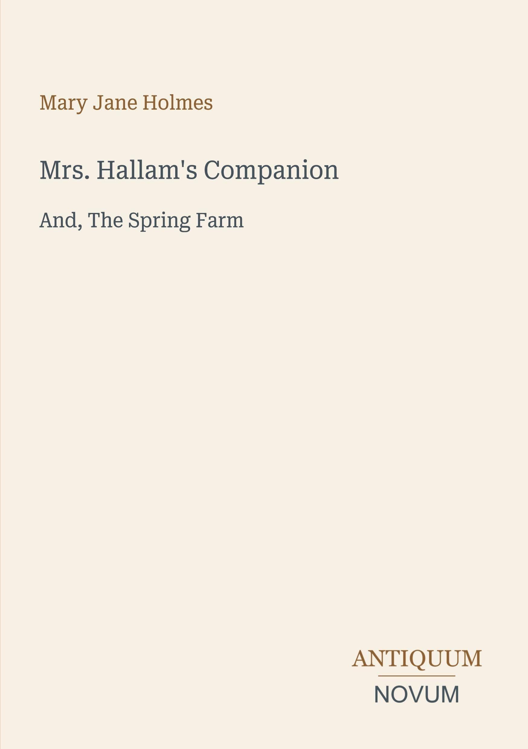 Mrs. Hallam's Companion