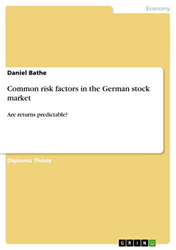 Common risk factors in the German stock market: Are returns predictable?