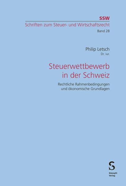 Steuerwettbewerb in der Schweiz - Neuware