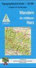 Topographische Karten Sachsen-Anhalt, Wandern im mittleren Harz