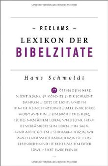 Reclams Lexikon der Bibelzitate (Reclams Universal-Bibliothek)