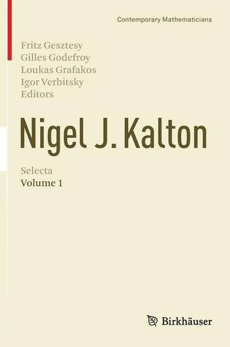 Nigel J. Kalton Selecta: Volume 1 (Contemporary Mathematicians)
