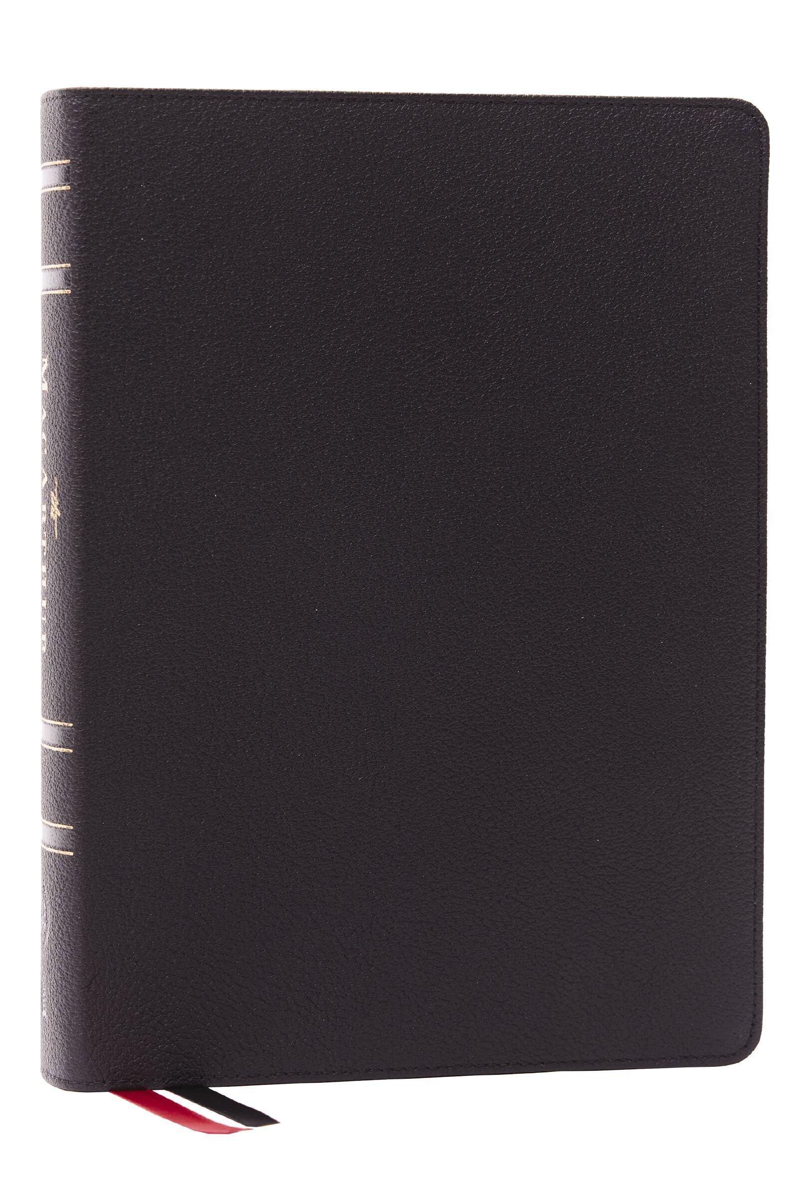 LSB, MacArthur Study Bible, Black Genuine Leather, Comfort Print