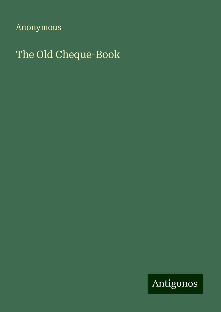 The Old Cheque-Book