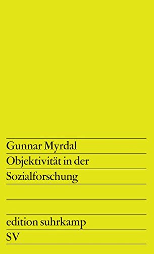 Objektivität in der Sozialforschung.