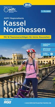 ADFC-Regionalkarte Kassel Nordhessen, 1:75.000, reiß- und wetterfest, GPS-Tracks Download (ADFC-Regionalkarte 1:75000)