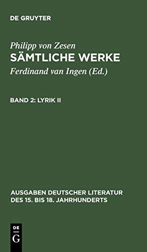 Sämtliche Werke, Bd. 2:/ Lyrik II