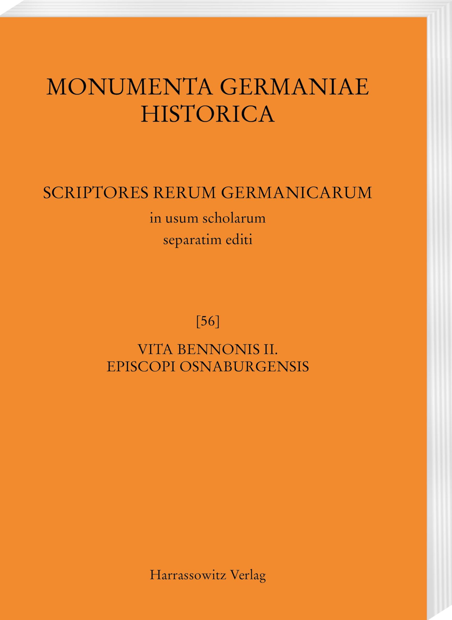 Vita Bennonis II, episcopi Osnabrugensis auctore Nortberto abbate Iburgensi (MGH - Scriptores Rerum Germanicarum in Usum Scholarum Separatim Editi)
