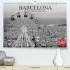 Barcelona Schwarz/Weiß Impressionen (hochwertiger Premium Wandkalender 2024 DIN A2 quer), Kunstdruck in Hochglanz
