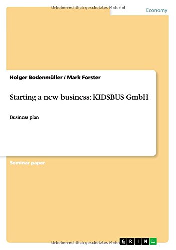 Starting a new business: KIDSBUS GmbH: Business plan