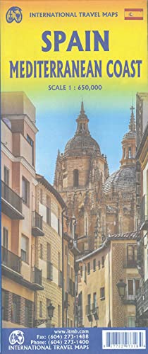 Spain Mediterian Coast 1:650000: ITM Travel Reference Map 1:650000