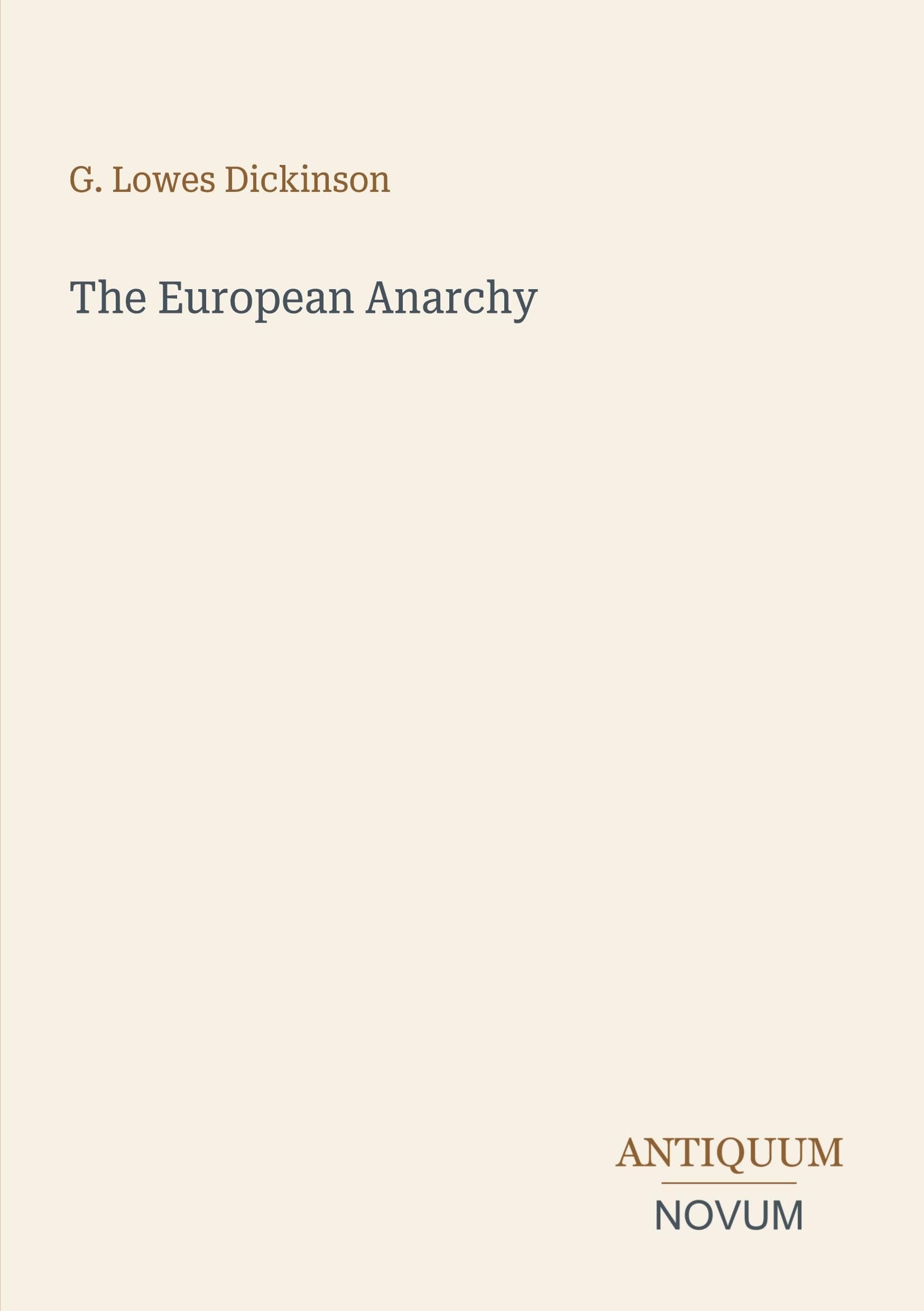 The European Anarchy