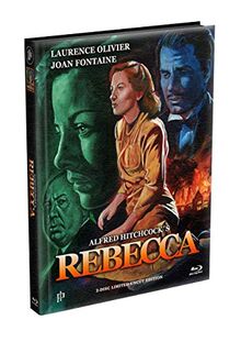 Alfred Hitchcock´s - REBECCA (1940) - 2-Disc wattiertes Mediabook Cover A [Blu-ray + DVD] Limited 500 Edition - Uncut